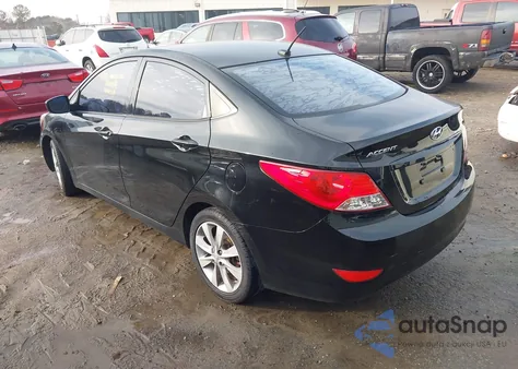 2013 Hyundai Accent Gls из США, поврежденный, VIN KMHCU4AE2DU316285